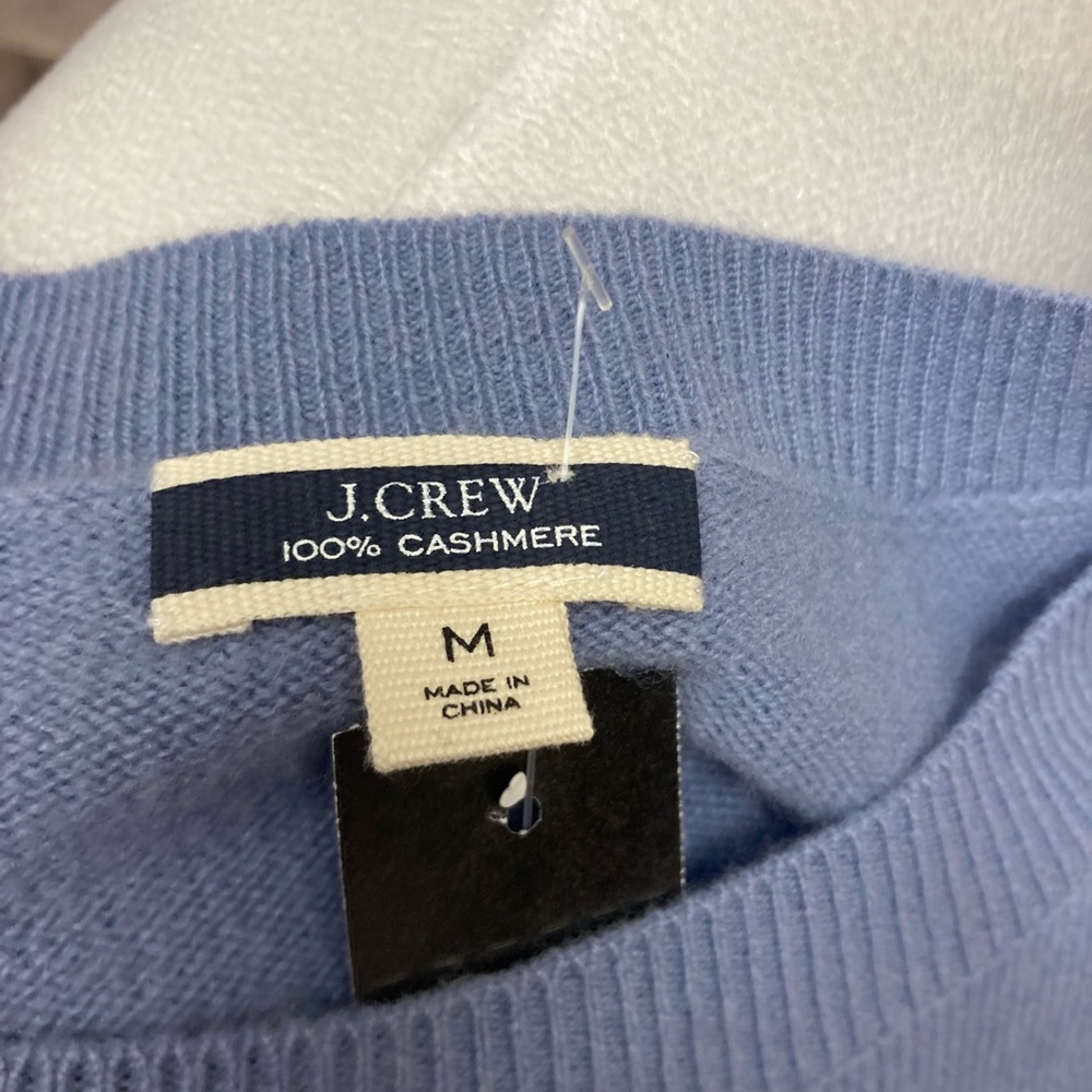 J. Crew Light Blue Cashmere Sweater - Picture 6 of 6